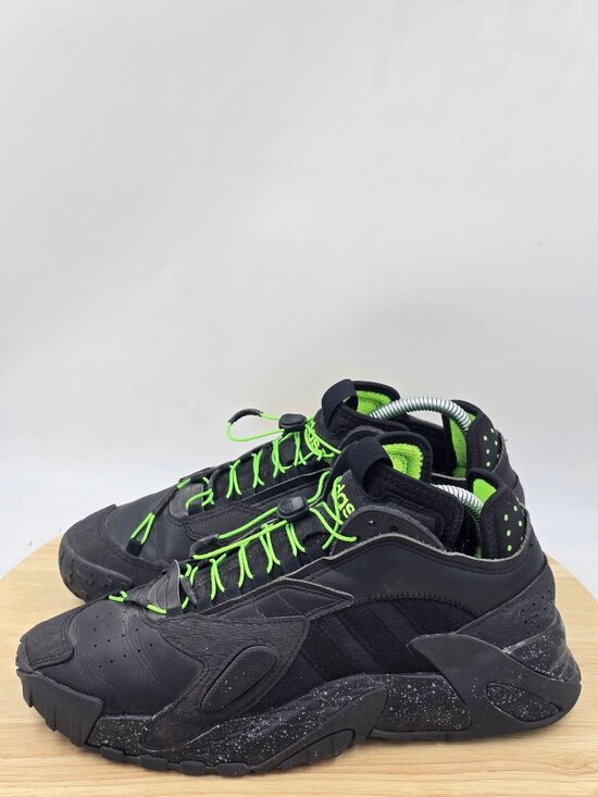 Adidas Streetball Core Basketball Shoe Mens Black Solar Green FZ1971 sz 7.5 main image 4
